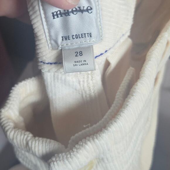 Anthropologie Maeve The Colette Corduroy Wid Leg Crop Pants Women's Size 28 - Picture 8 of 8